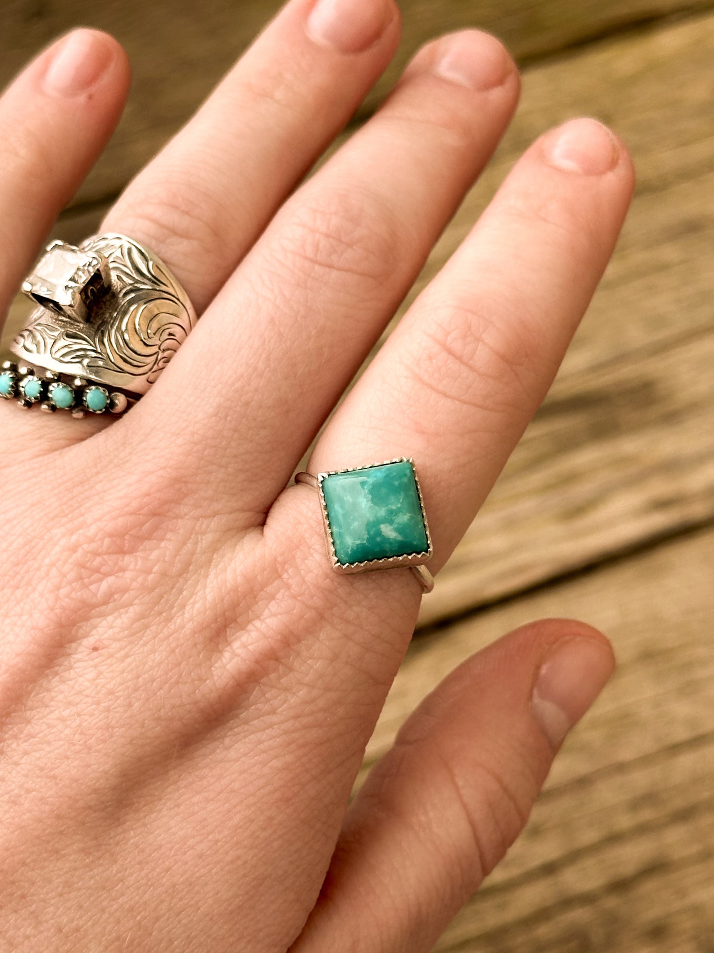 Tibetan Turquoise & Sterling Silver Ring
