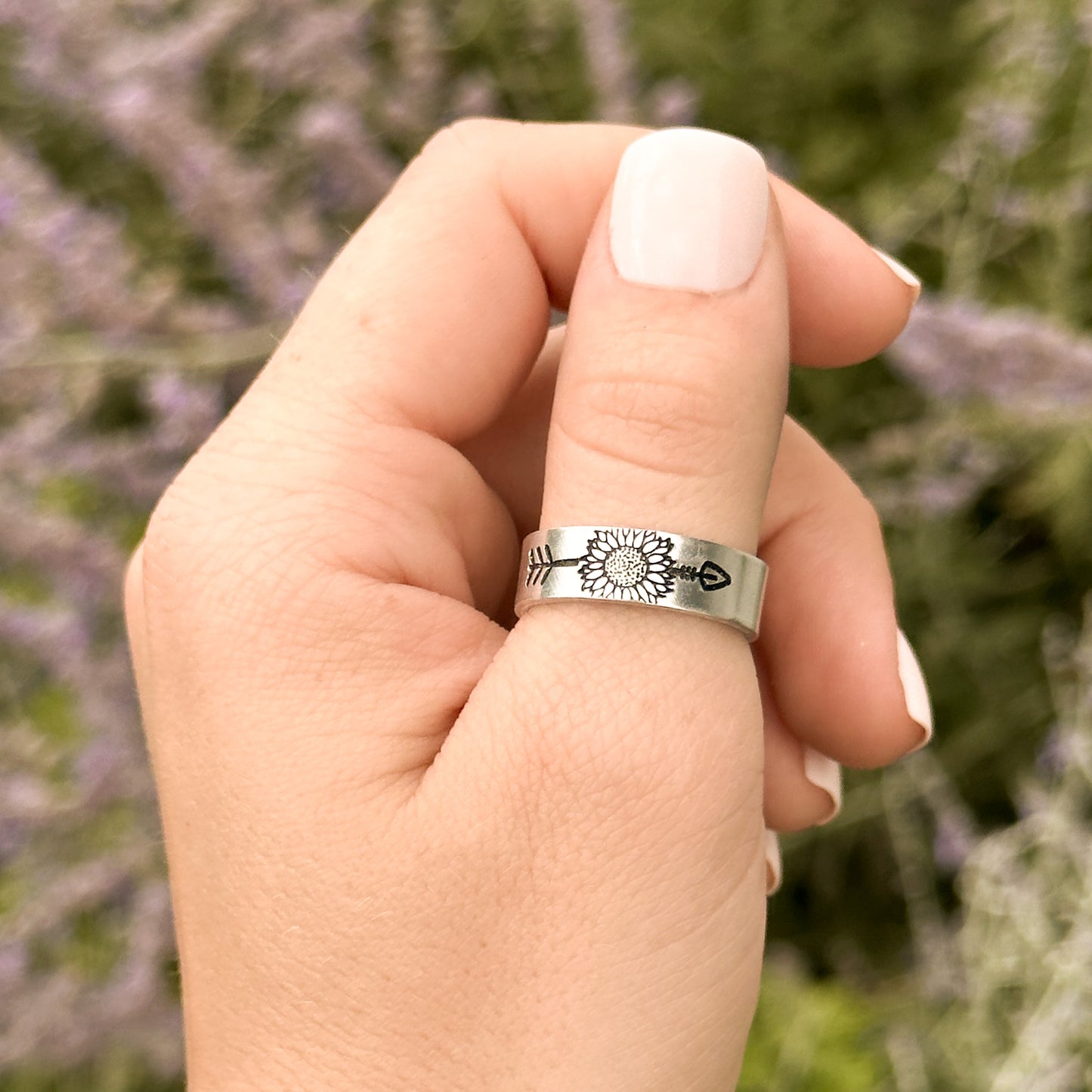 Sunflower Arrow Ring
