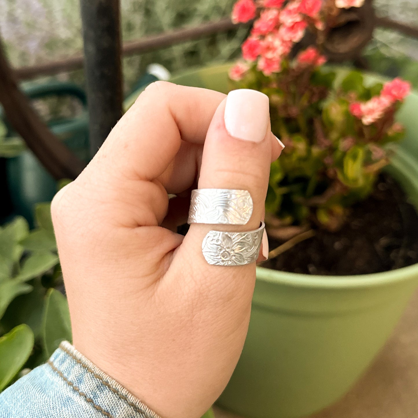 Paisley Print Wrap Ring