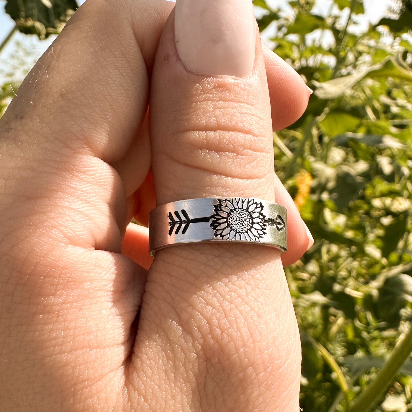 Sunflower Arrow Ring