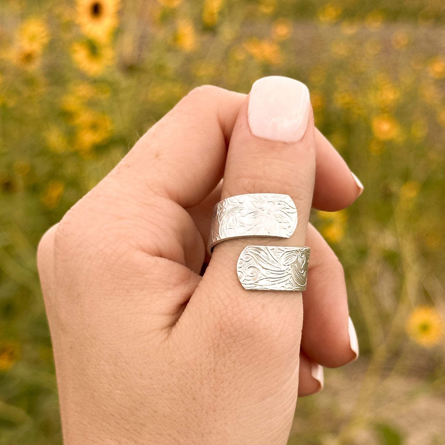 Paisley Print Wrap Ring