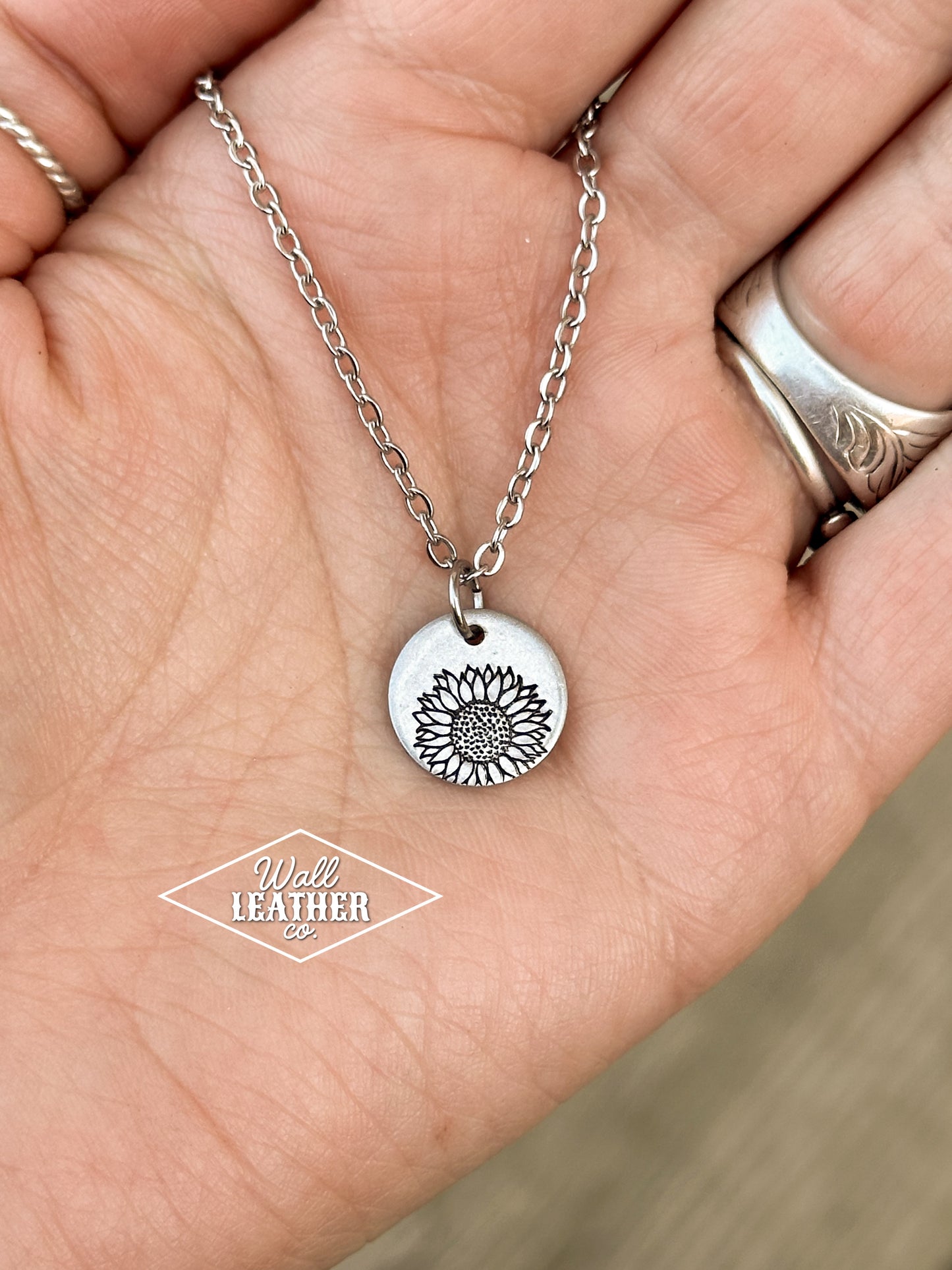 Dainty Round Tag Necklace