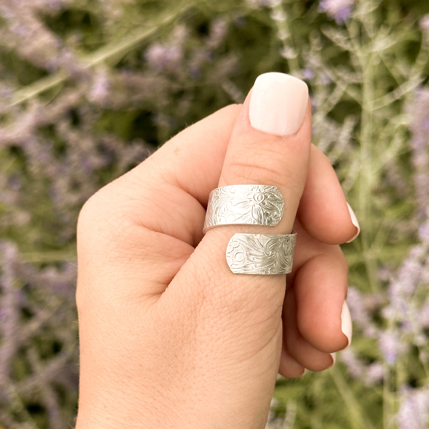 Paisley Print Wrap Ring