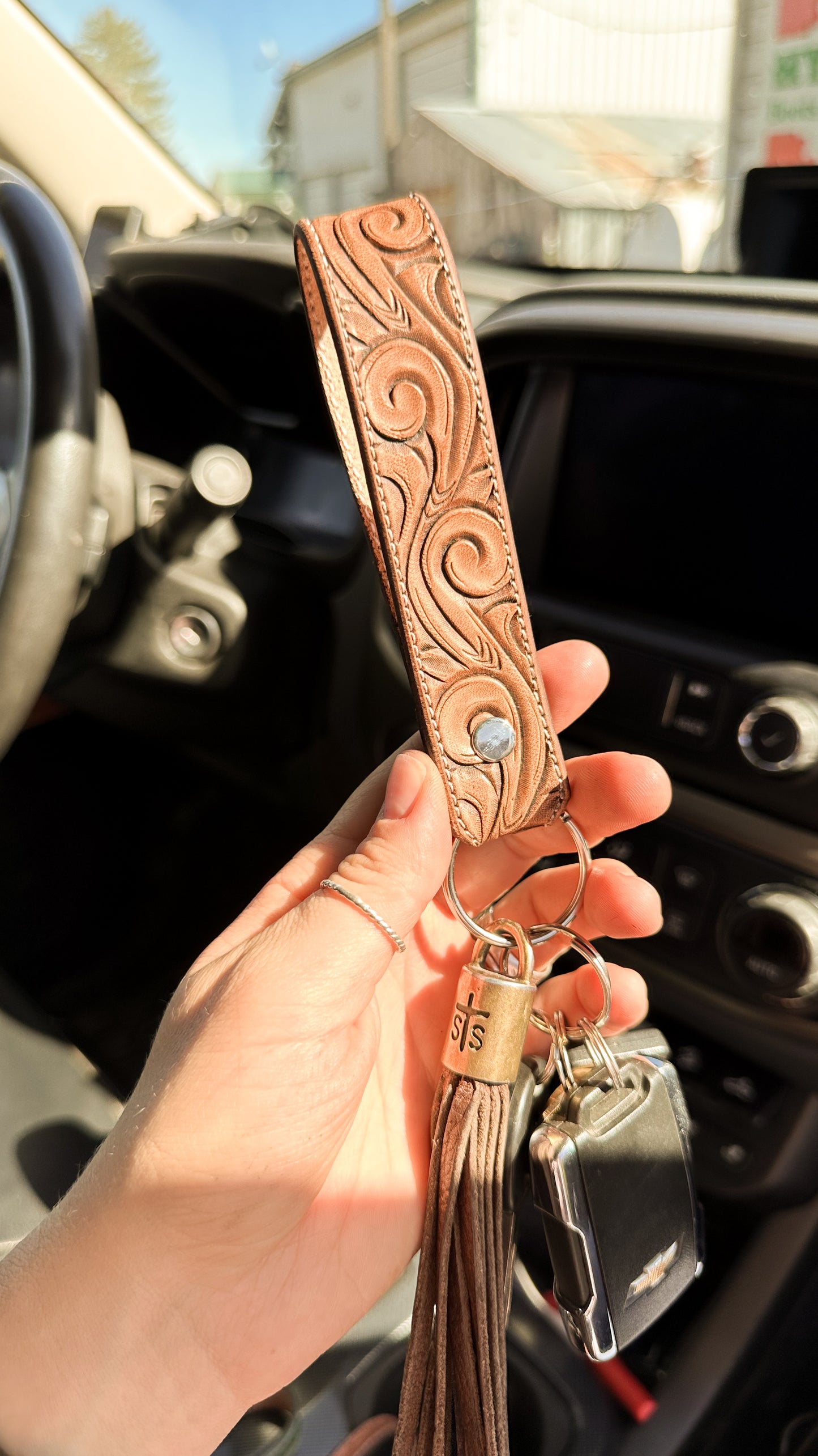 Scrollwork Keychain