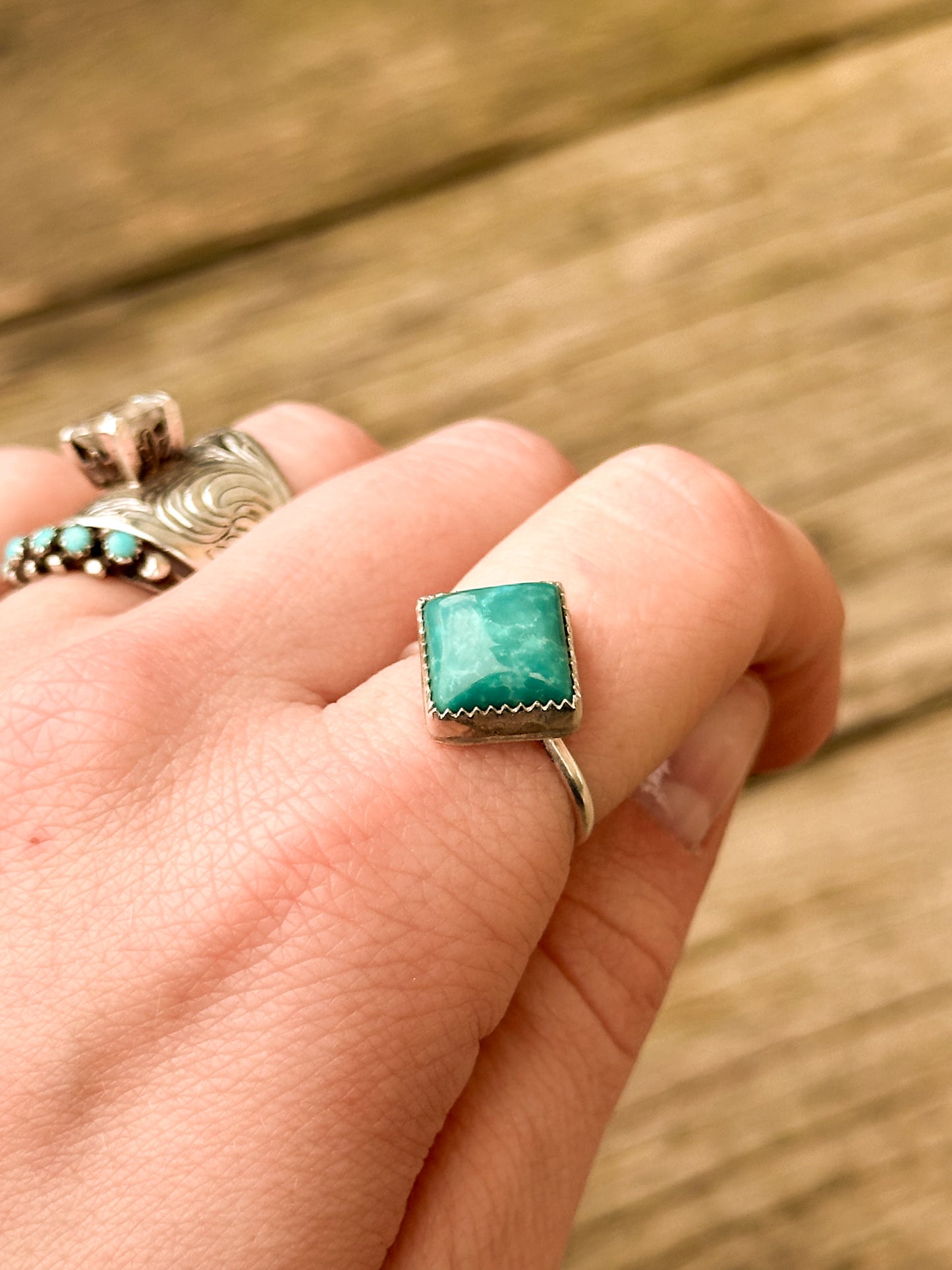 Tibetan Turquoise & Sterling Silver Ring