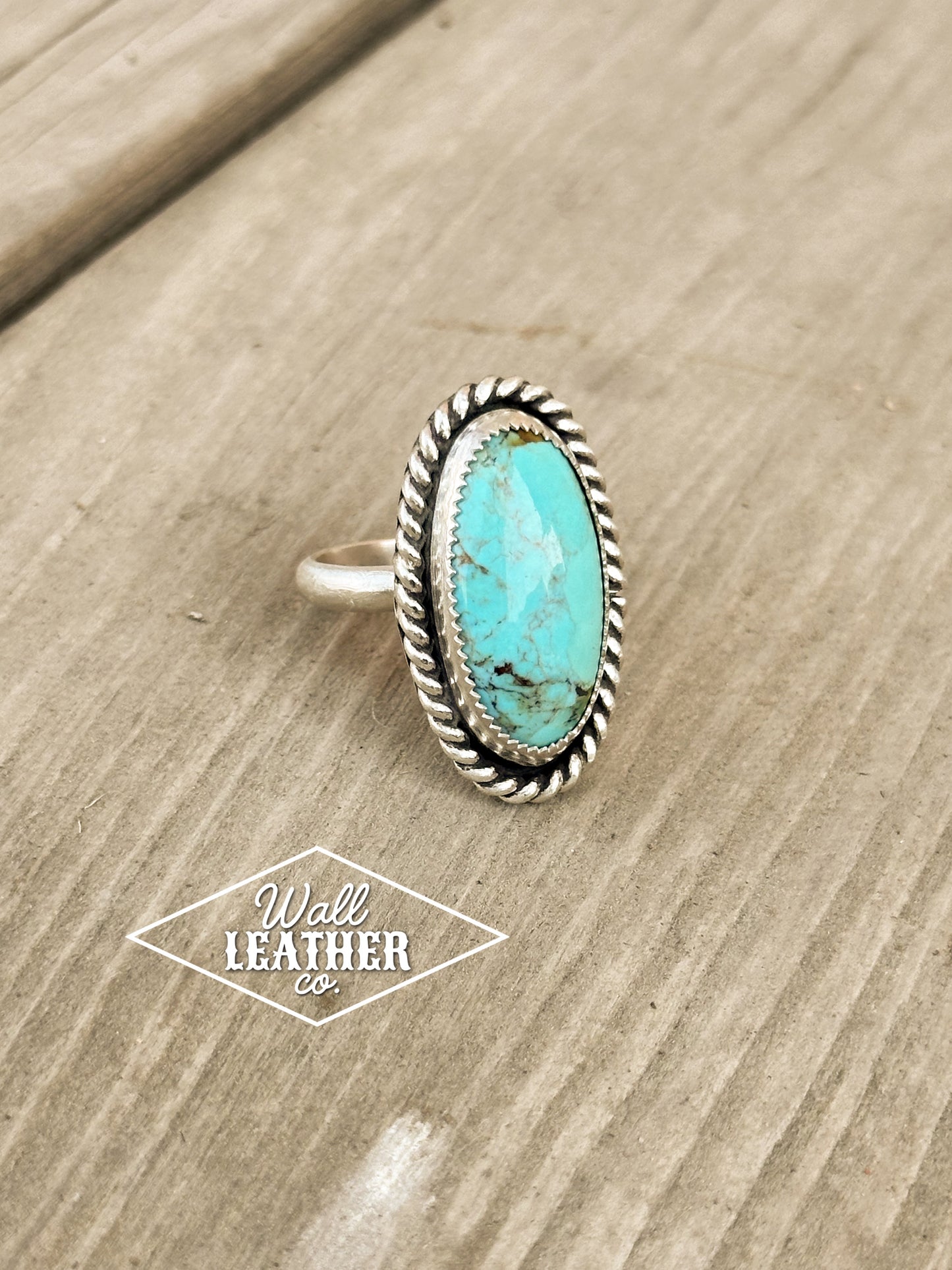 Kingman Turquoise & Sterling Silver Statement Ring