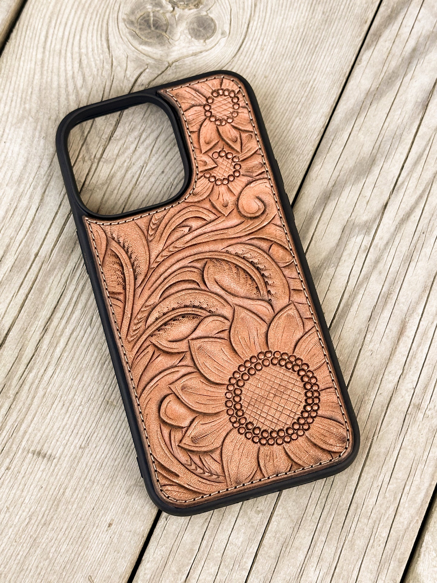 Sunflowers & Scrollwork Phone Case
