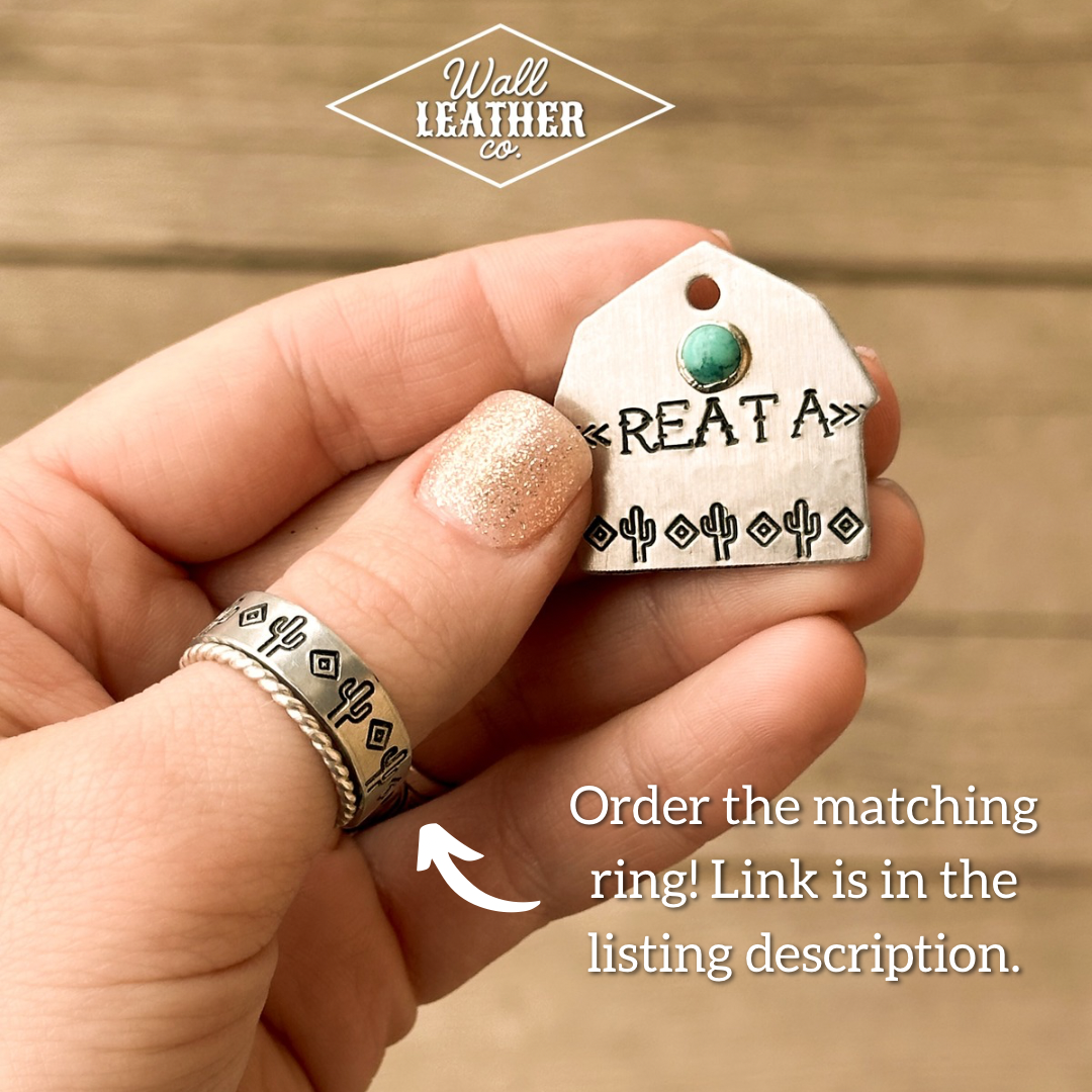Cactus & Diamond Barn Custom Pet ID Tag