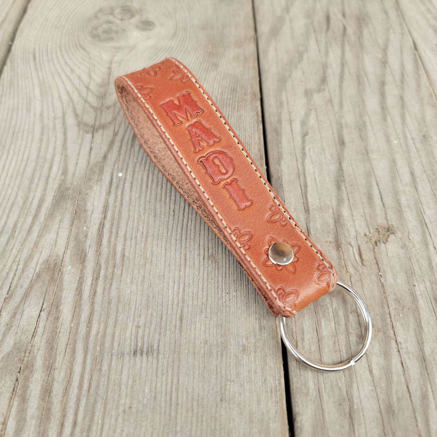 Customized Name Keychain Stitched