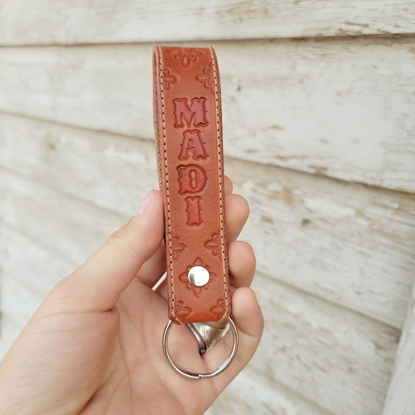 Customized Name Keychain Stitched