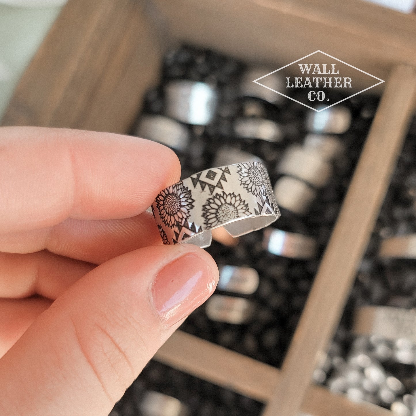 Aztec Sunflower Western Ring