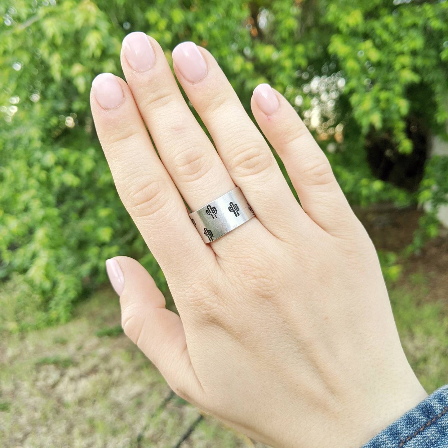 Wide Cactus Ring