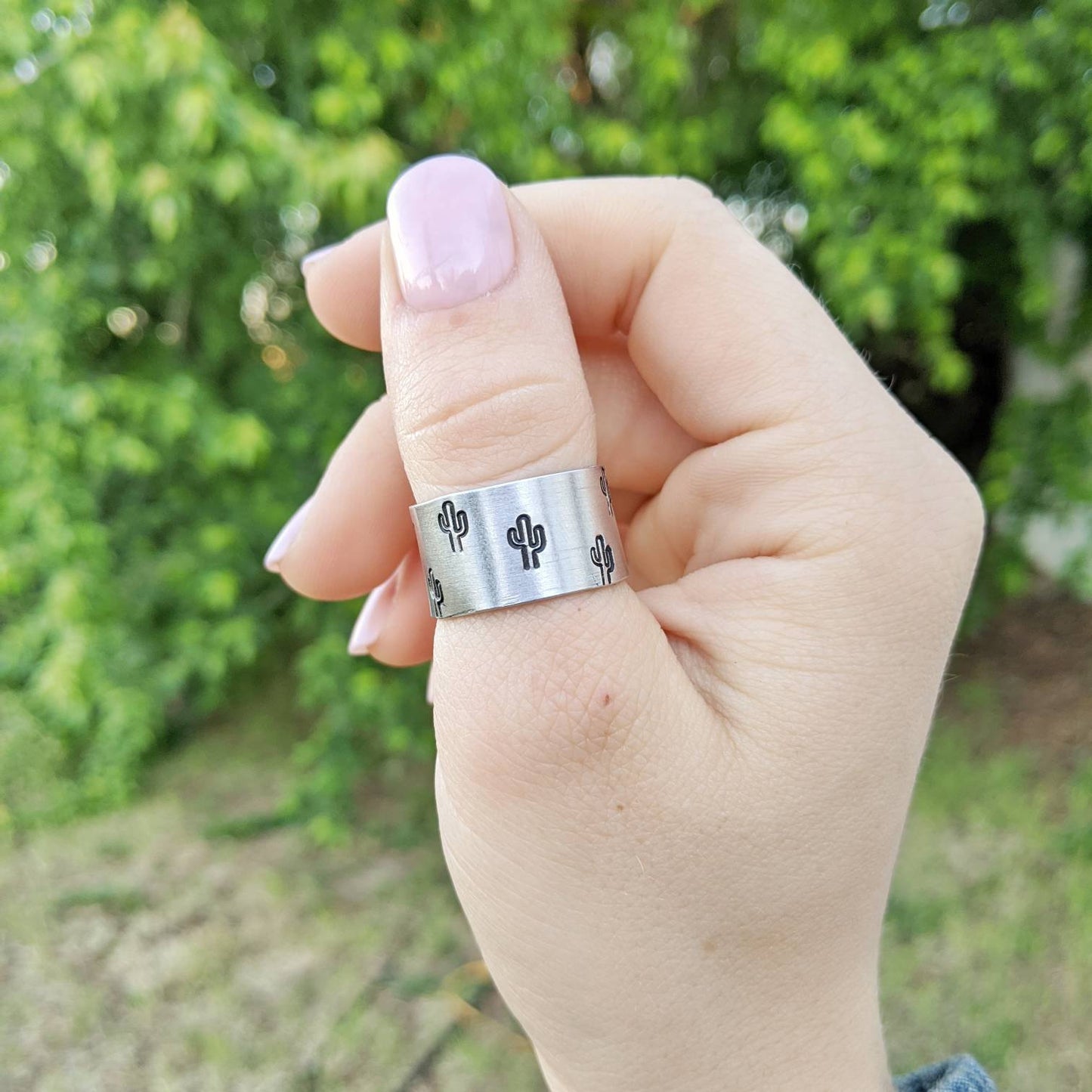 Wide Cactus Ring