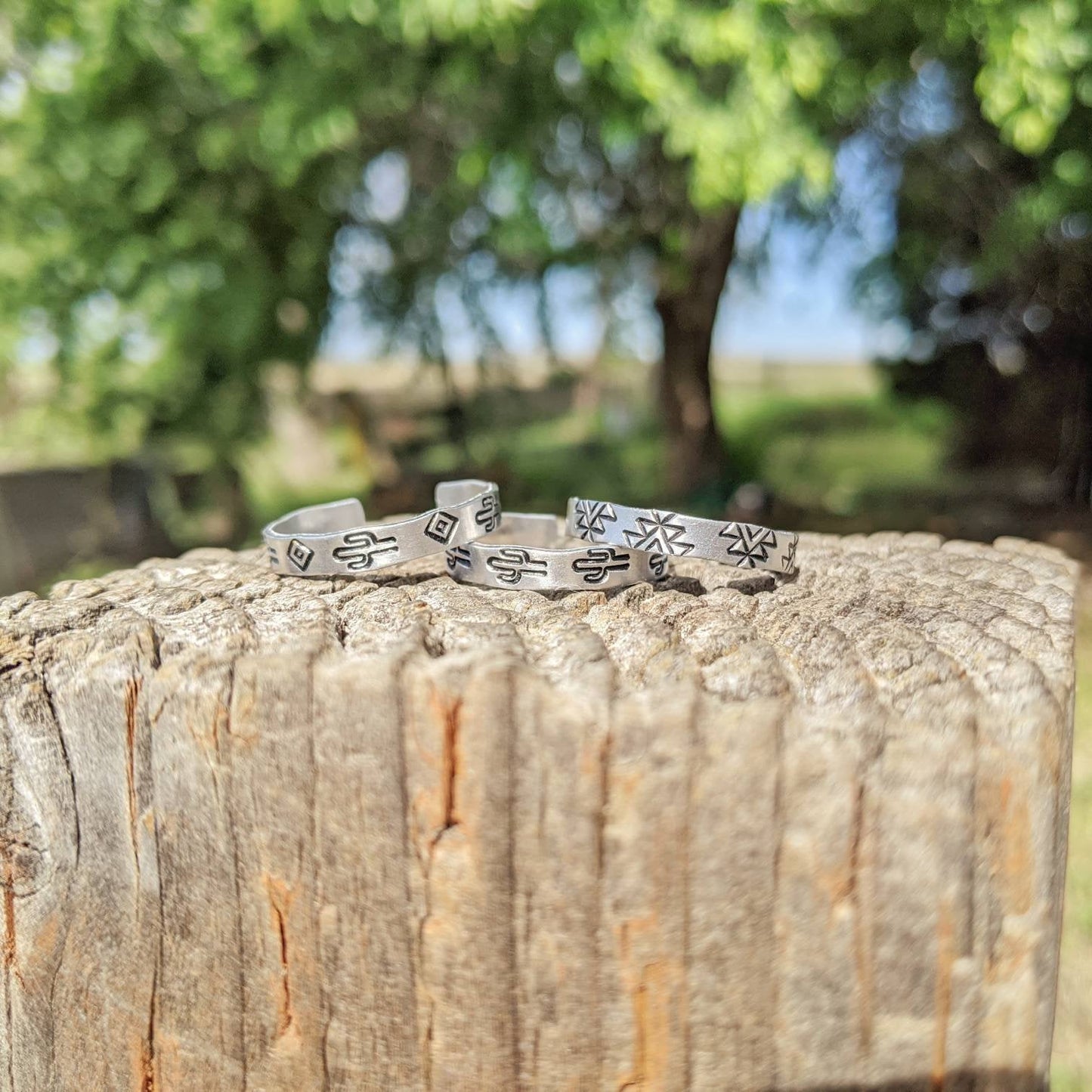 Cactus Diamond Print Ring