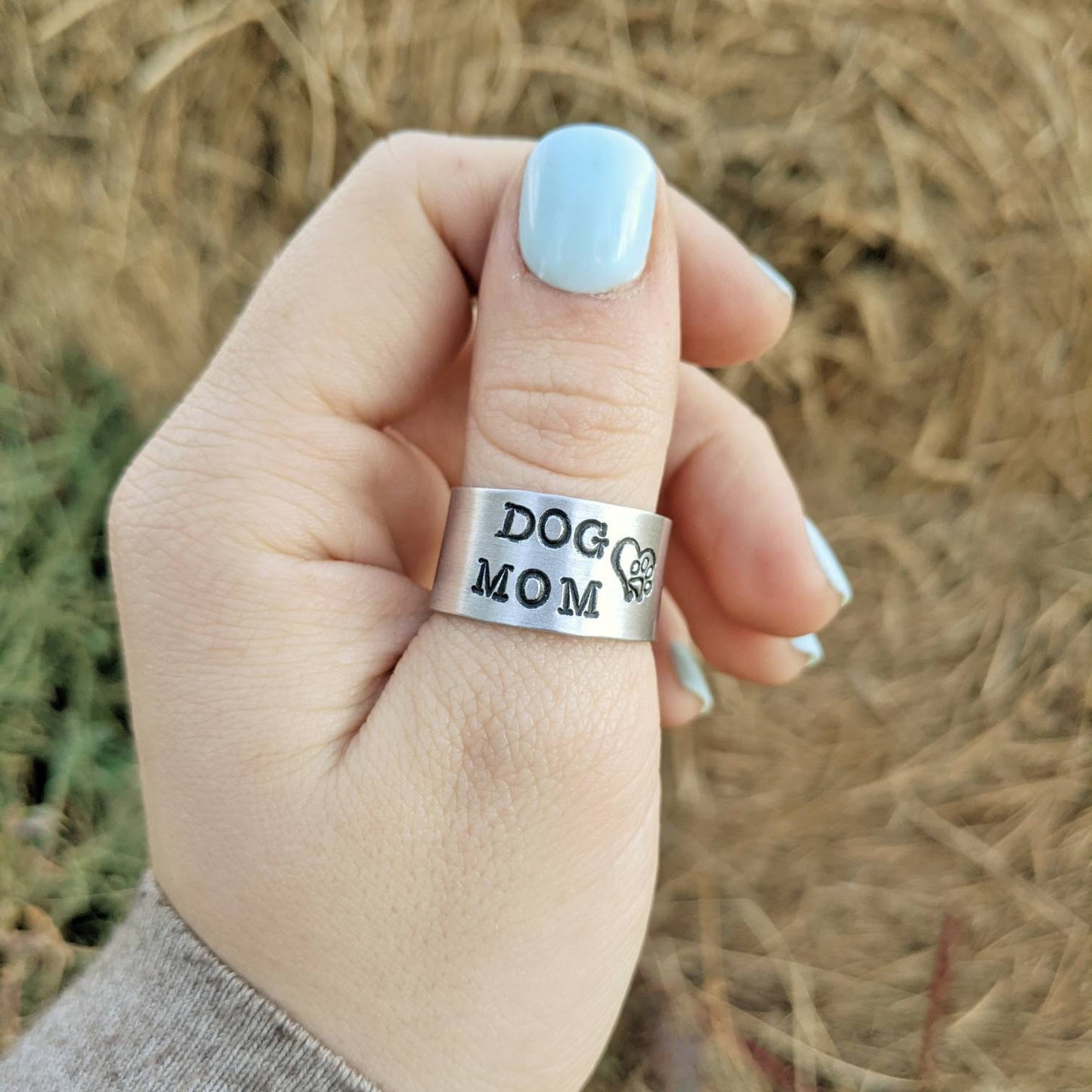 Dog Mom Wide Ring