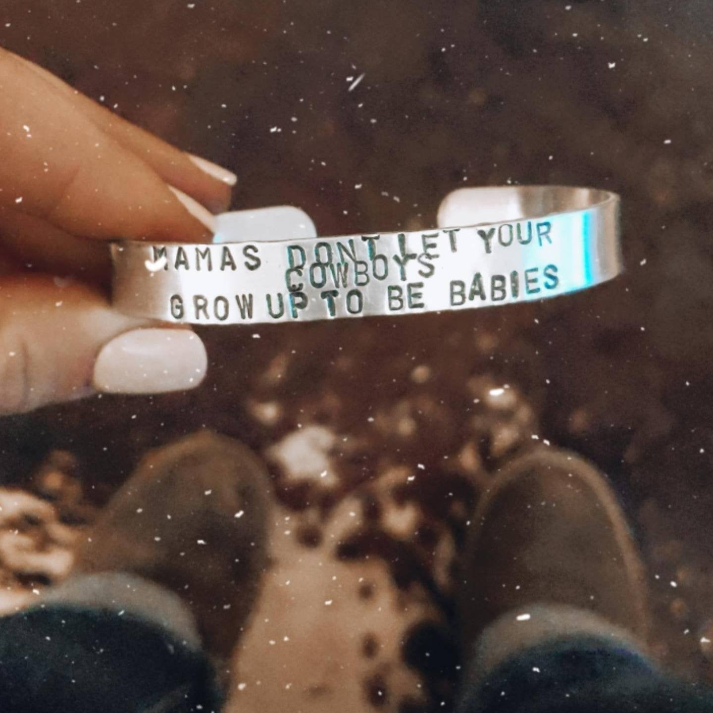 Don't Let Your Cowboys Grow Up To Be Babies Bracelet