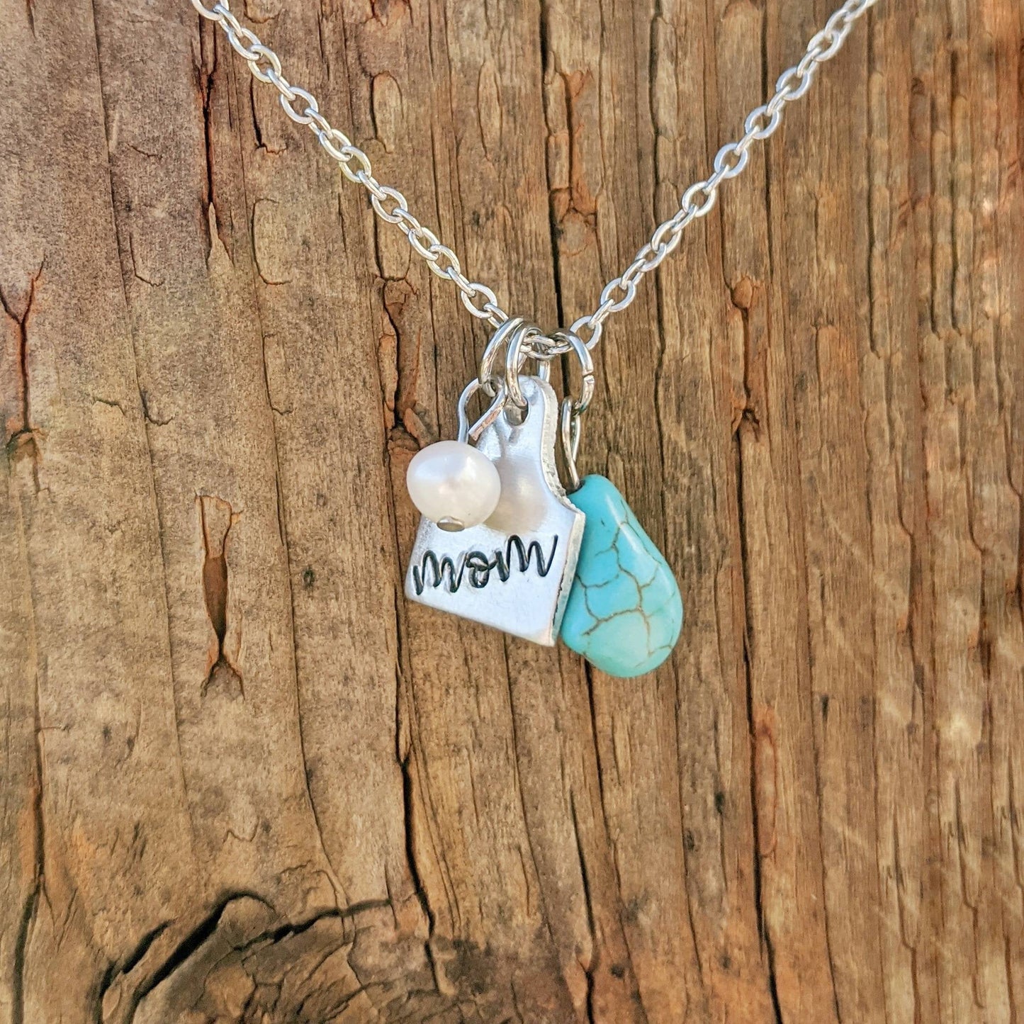 Mother's Cattle Ear Tag Necklace