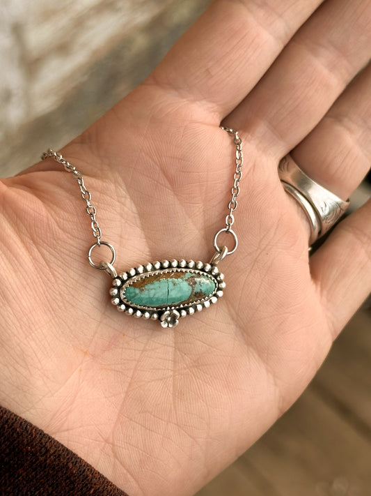 Carico Turquoise & Sterling Silver Necklace