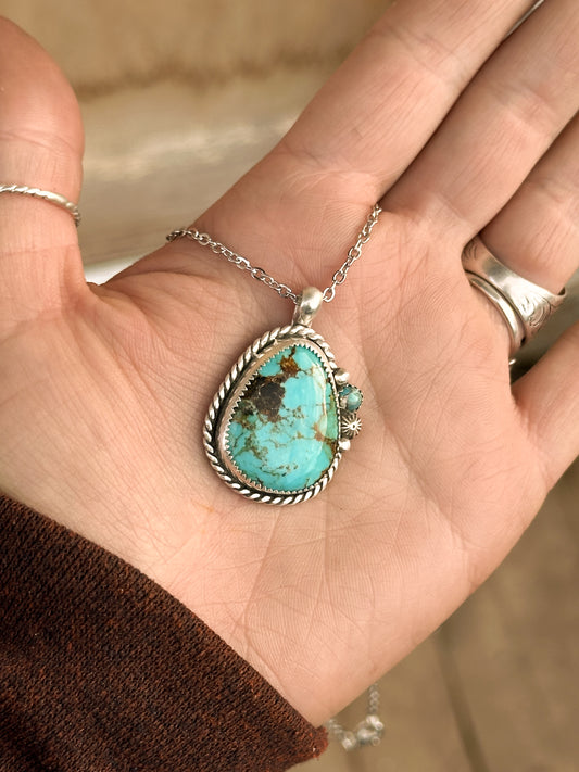 Baja Turquoise & Sterling Silver Necklace