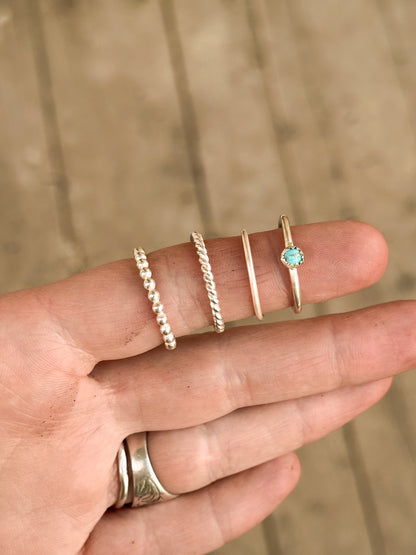 Sterling Silver Stacking Rings - Individual