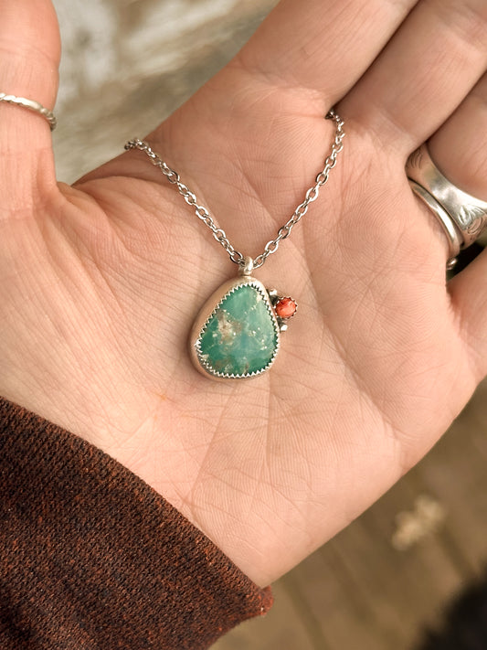 Campitos Turquoise & Sterling Silver Necklace