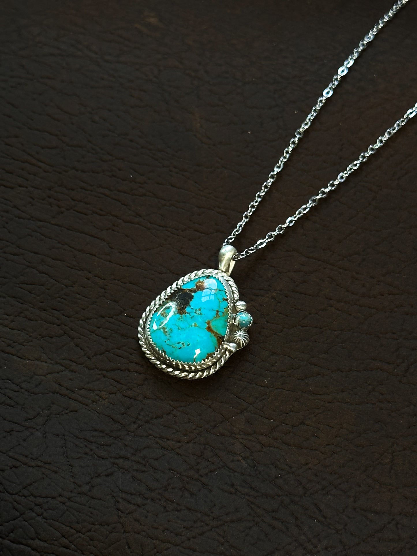 Baja Turquoise & Sterling Silver Necklace