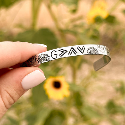 God is Greater Sunflowers Bracelet