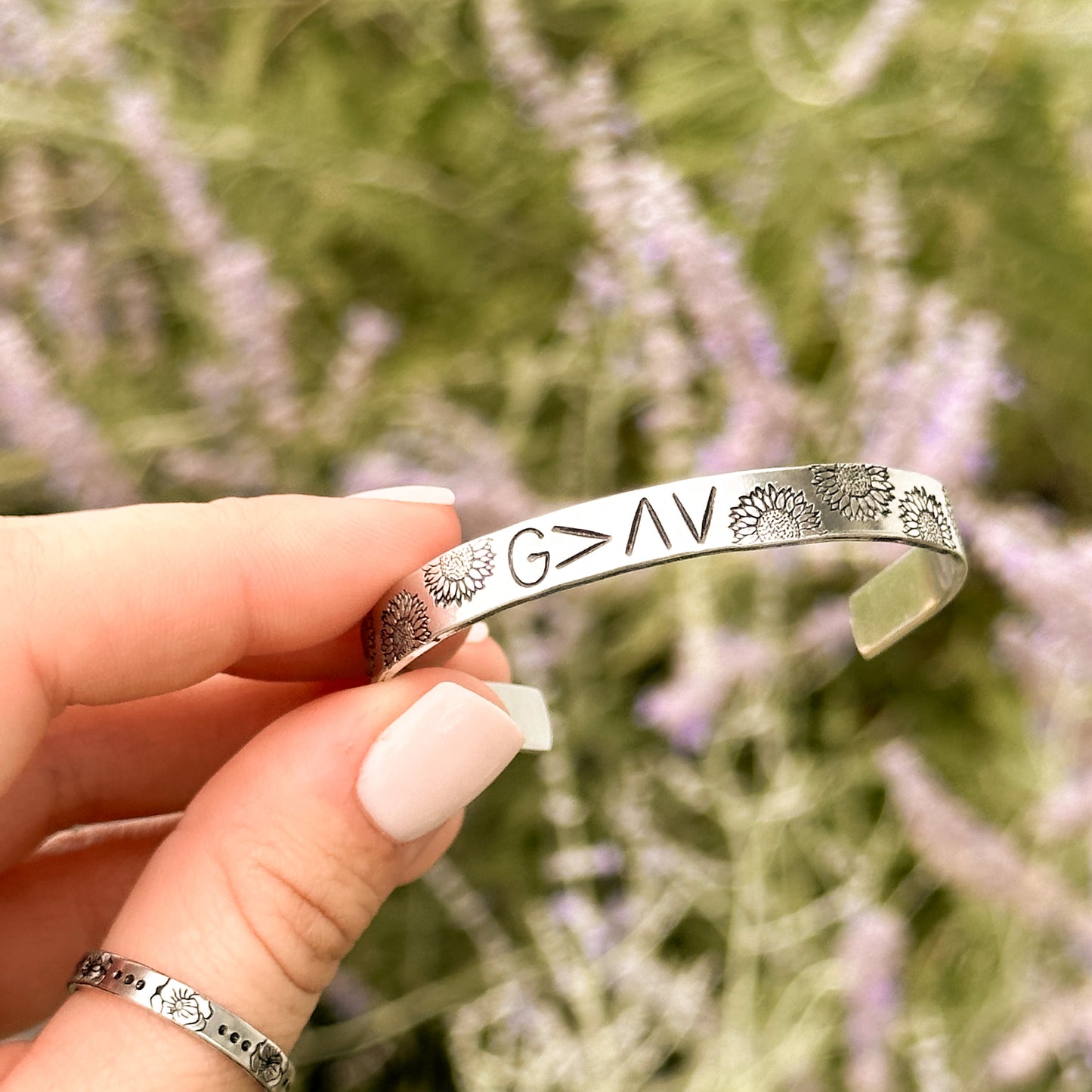 God is Greater Sunflowers Bracelet