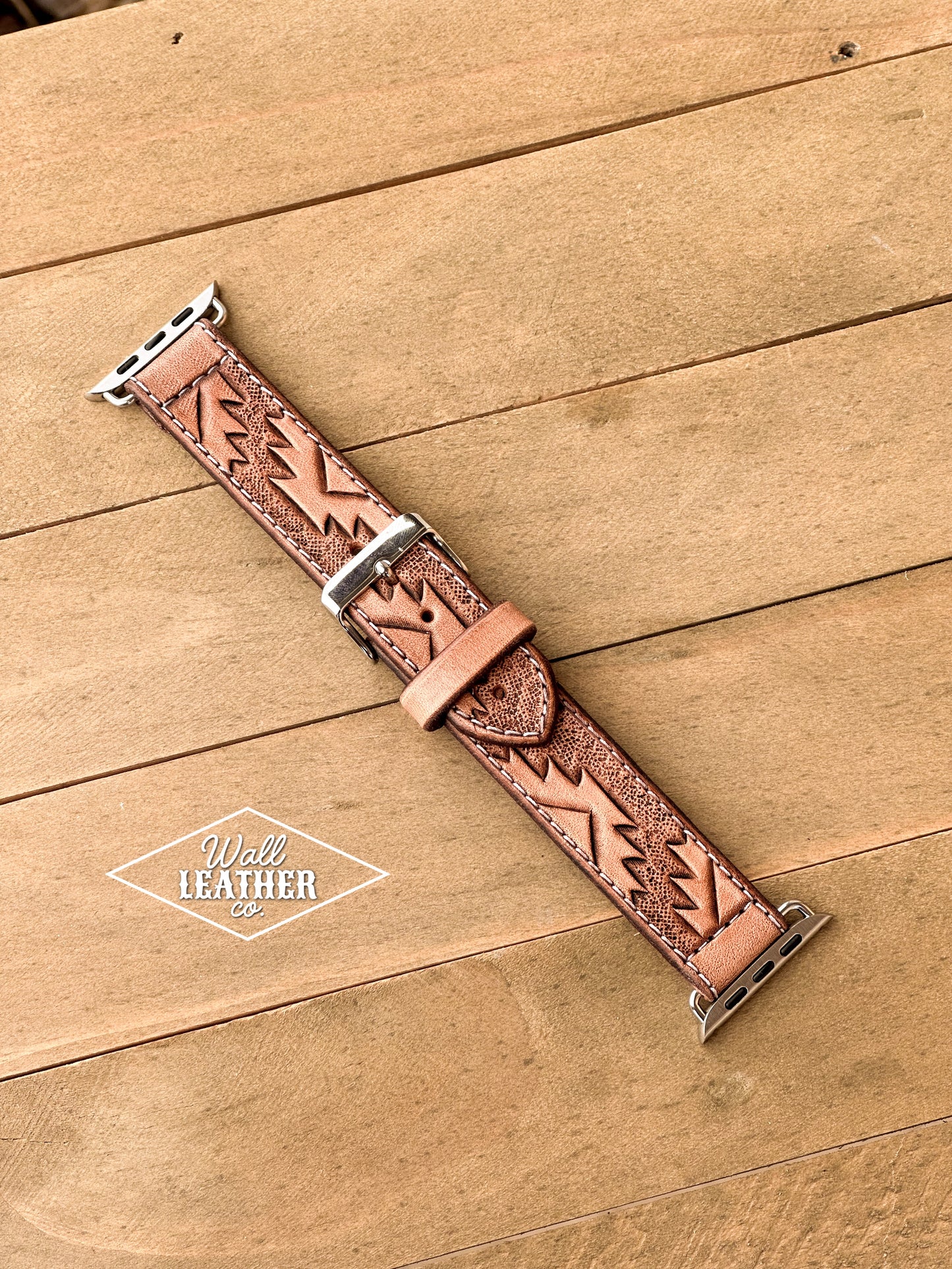 Aztec Leather Smart Watch Band