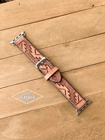 Aztec Leather Smart Watch Band