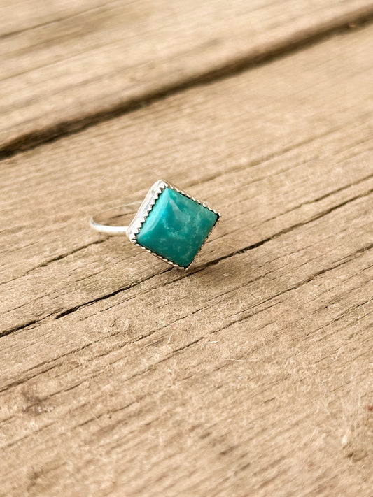 Tibetan Turquoise & Sterling Silver Ring
