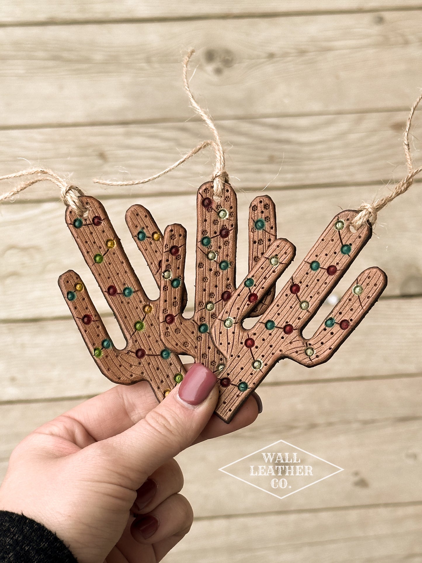 Skinny Cactus Christmas Ornament