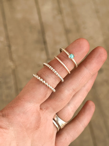Sterling Silver Stacking Rings - Individual