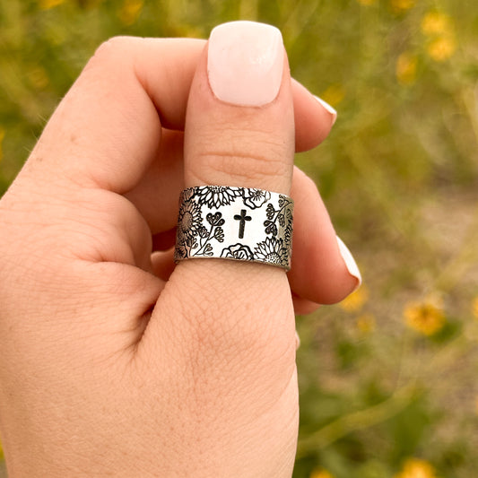 Floral Faith Ring