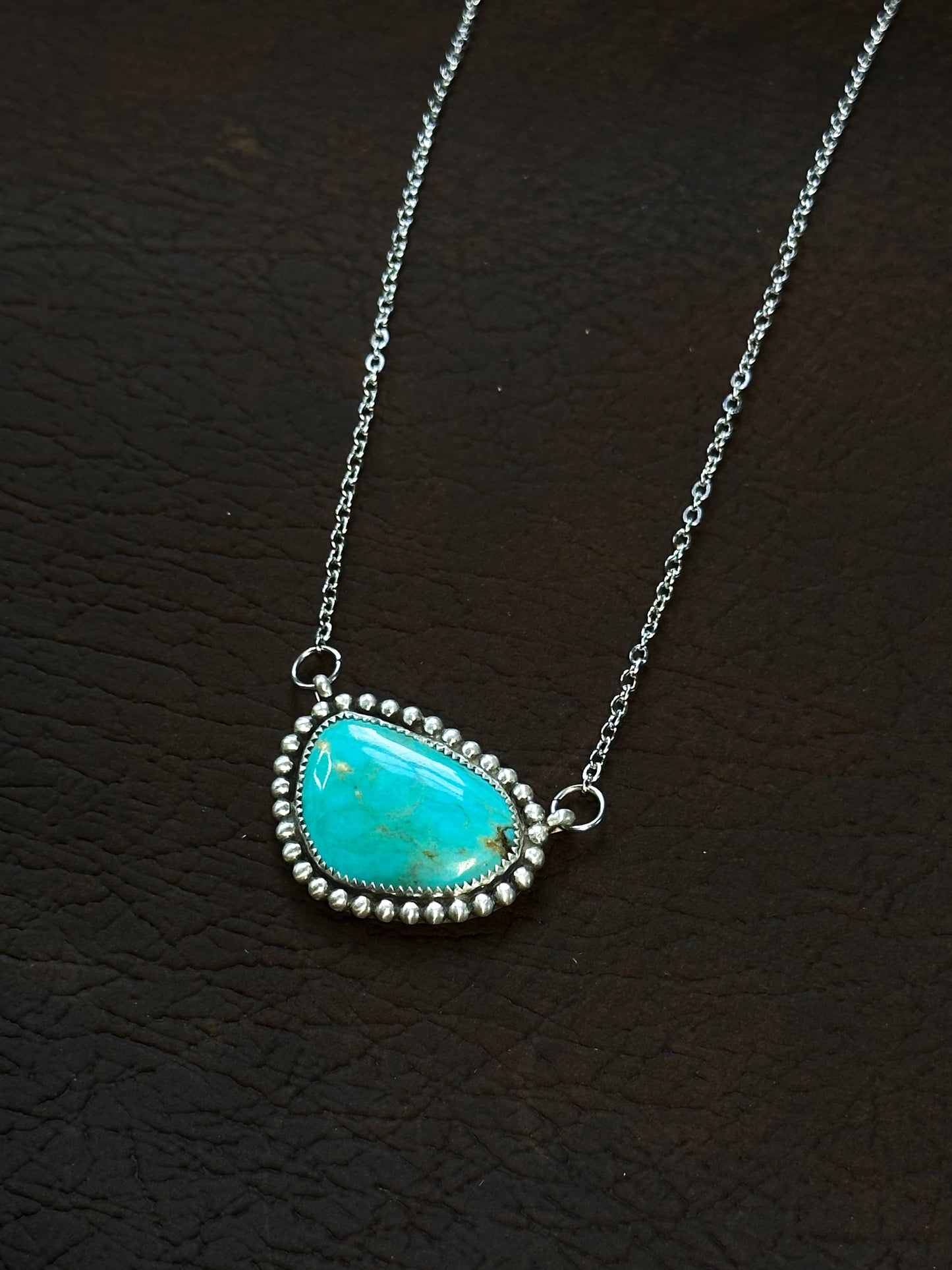 Baja Turquoise & Sterling Silver Statement Necklace