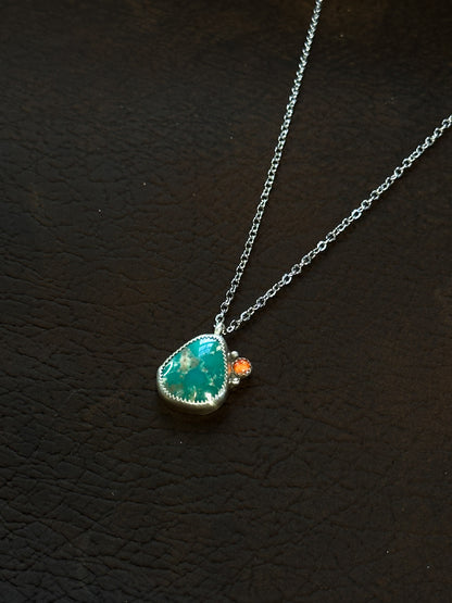 Campitos Turquoise & Sterling Silver Necklace