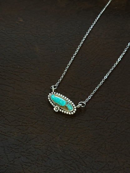 Carico Turquoise & Sterling Silver Necklace