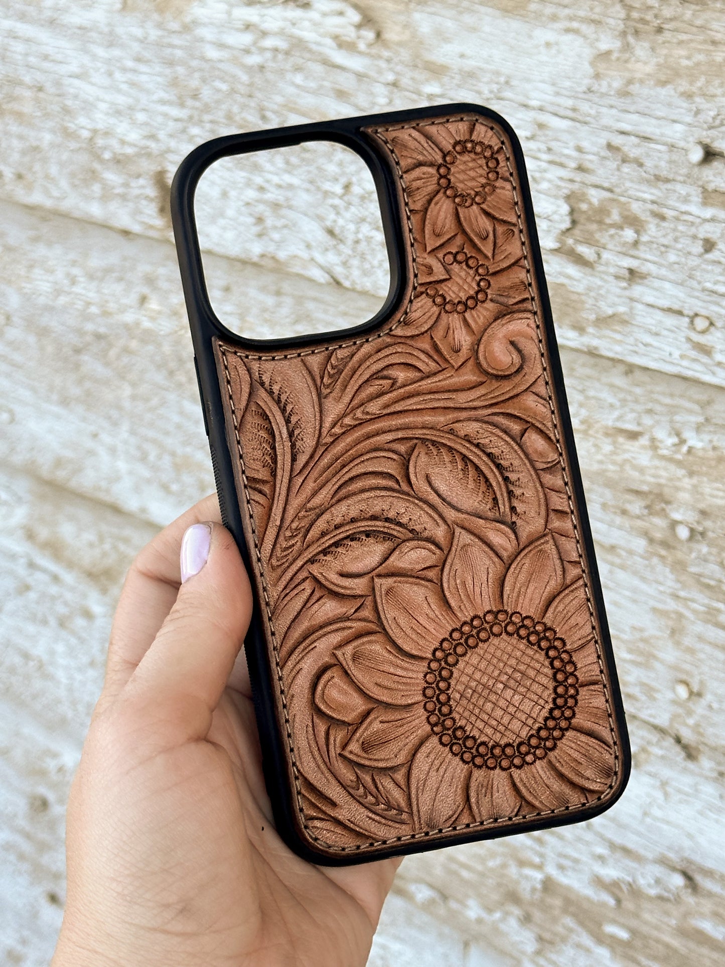 Sunflowers & Scrollwork Phone Case