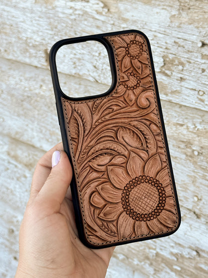 Sunflowers & Scrollwork Phone Case