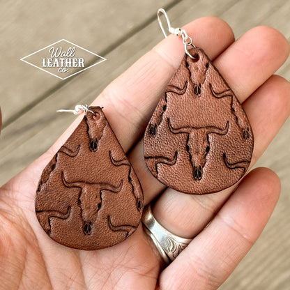 Bull Skull Earrings