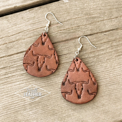 Bull Skull Earrings