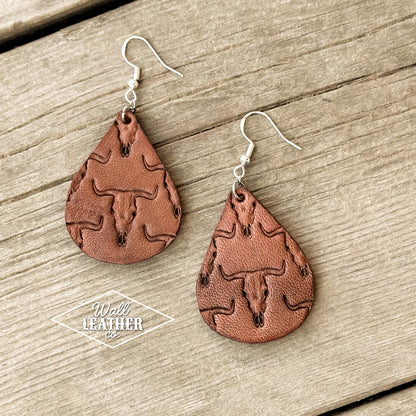 Bull Skull Earrings
