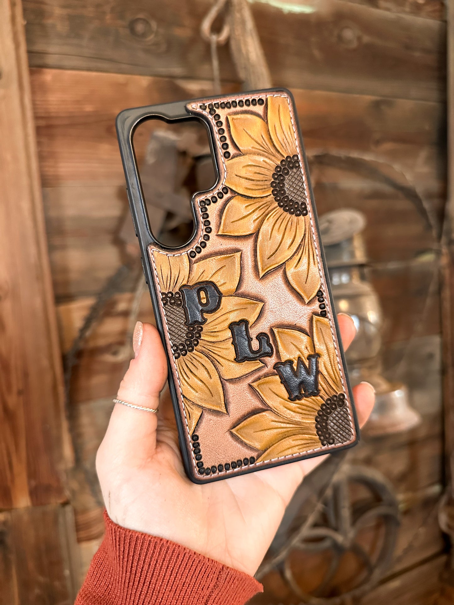 Sunflowers Phone Case with Initials