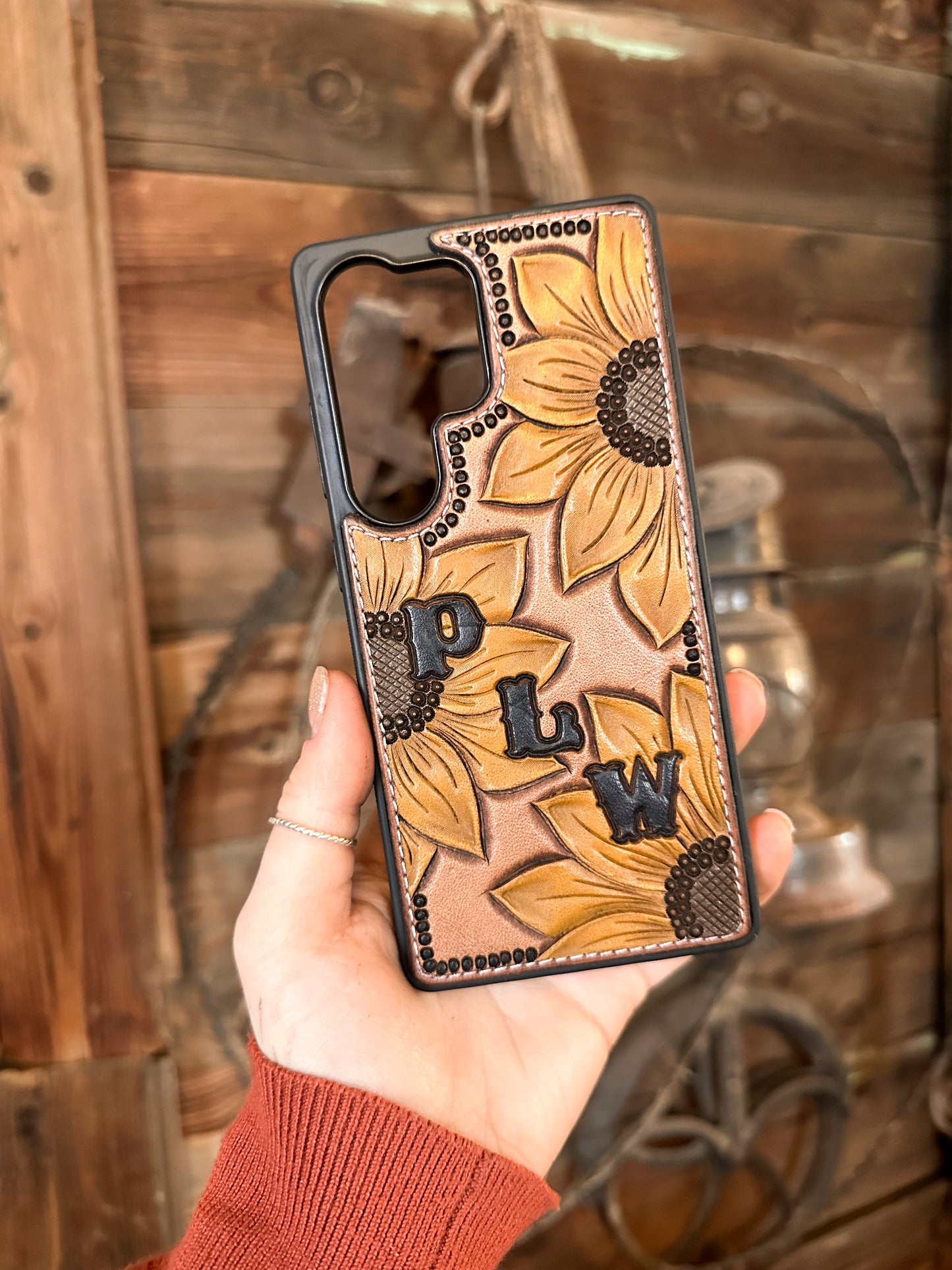 Sunflowers Phone Case with Initials