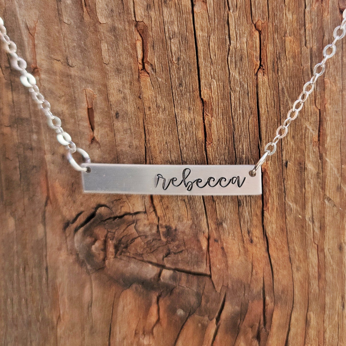 Customized Name Bar Necklace