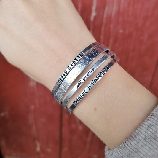 Custom Western Bangle Bracelet