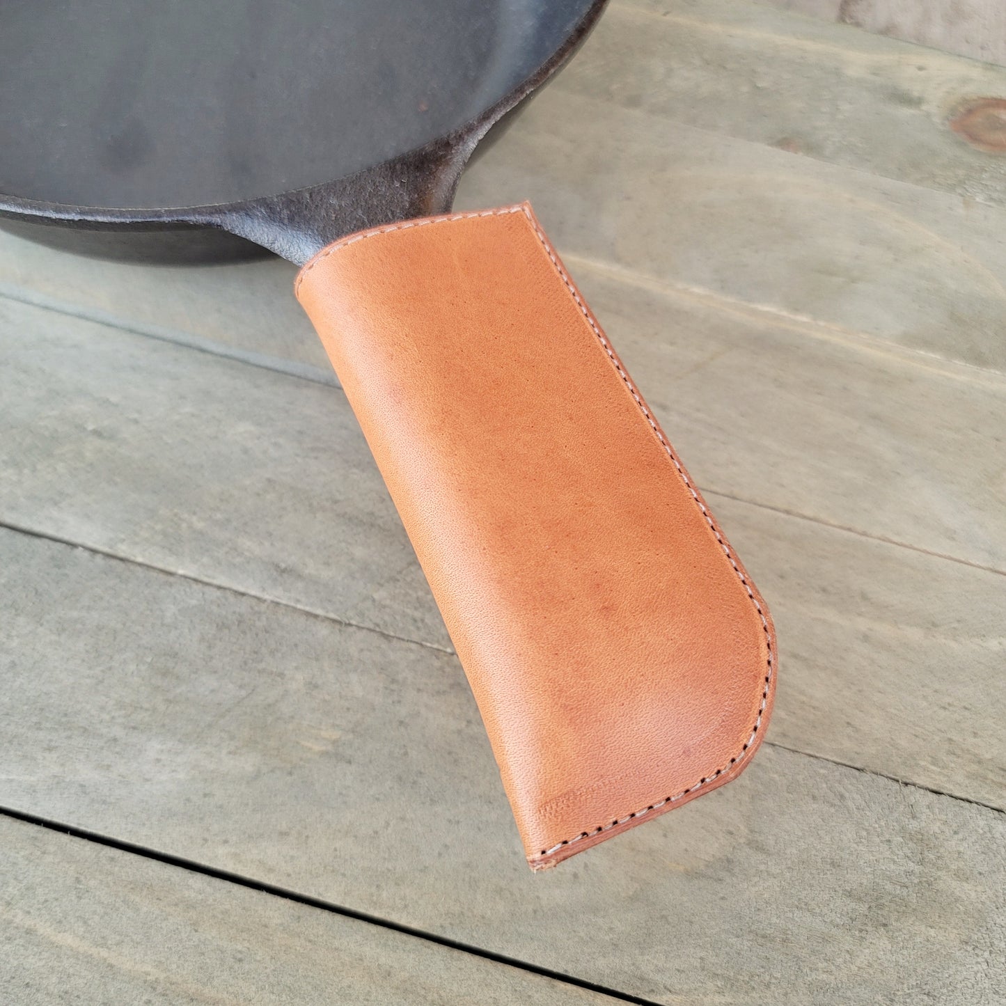 Leather Cast Iron Pan Handle Cover