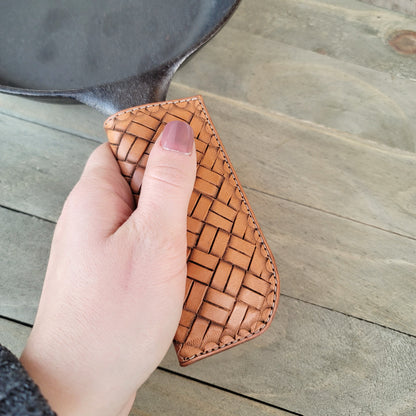 Crosshatch Cast Iron Pan Handle Cover