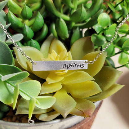 Mother's Bar Necklace