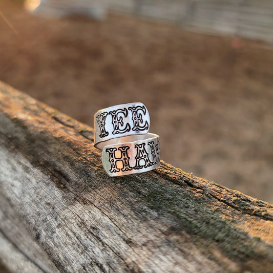 Yeehaw Western Wrap Ring
